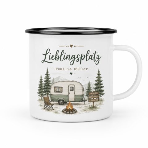 Emailletasse 12 oz