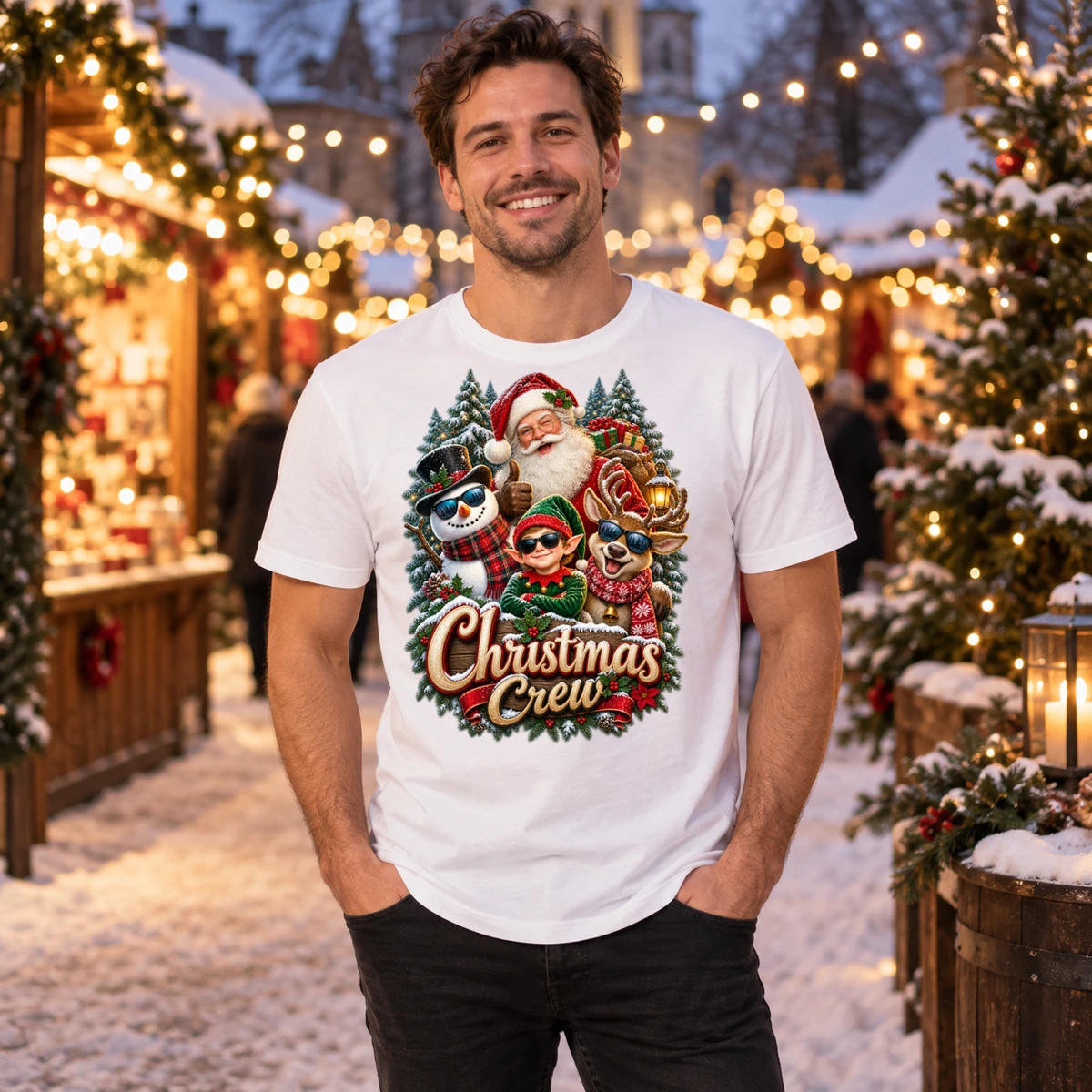 Christmas Crew T-Shirt Sublimation | Marketing-MV