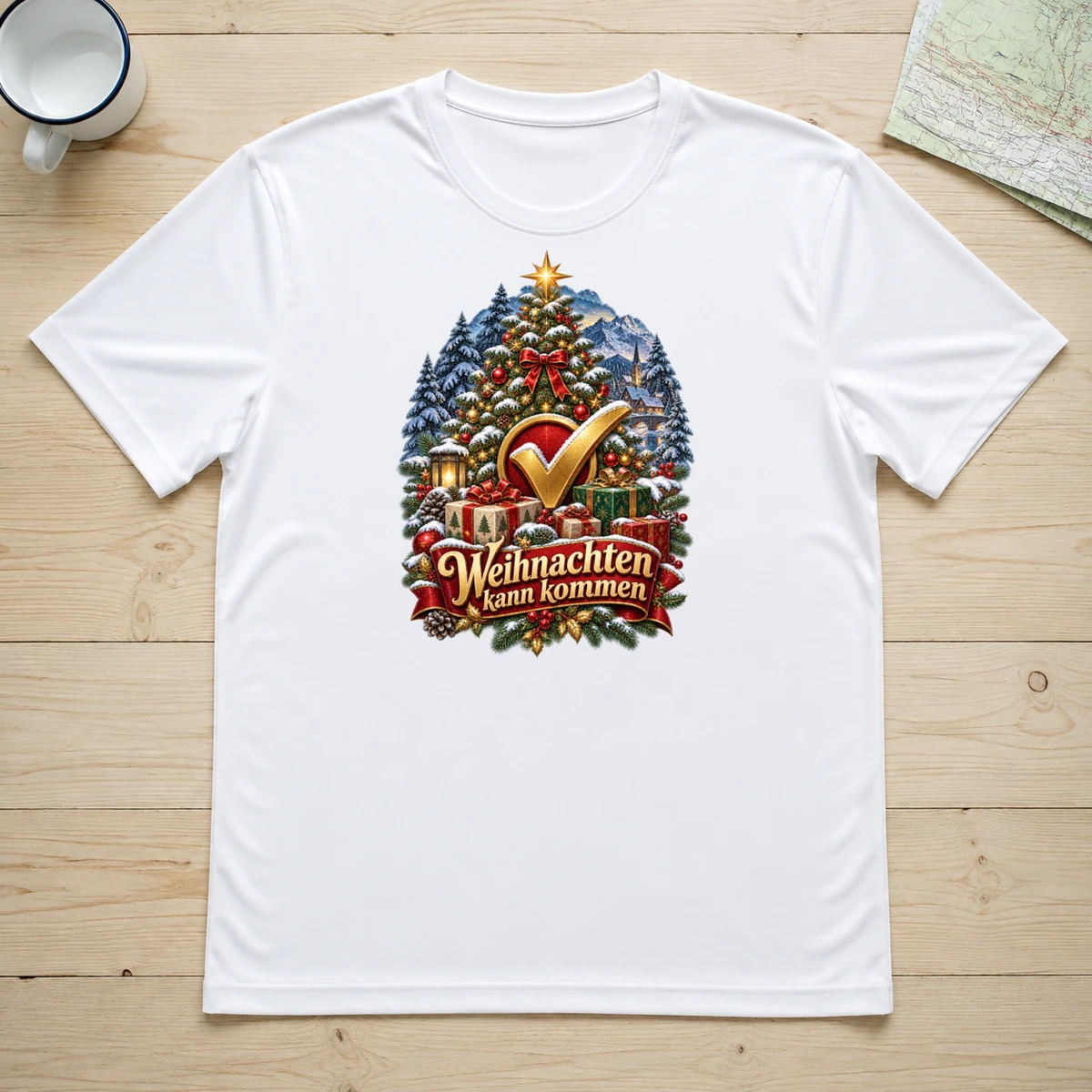 Weihnachten kann kommen T-Shirt Sublimation | Marketing-MV