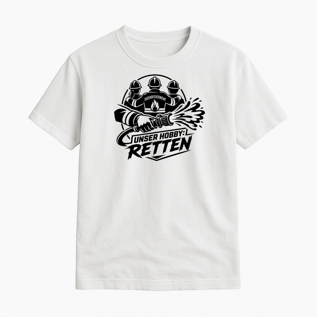 T-Shirt "Unser Hobby Retten" Jugendfeuerwehr Shirt by Marketing-MV.com