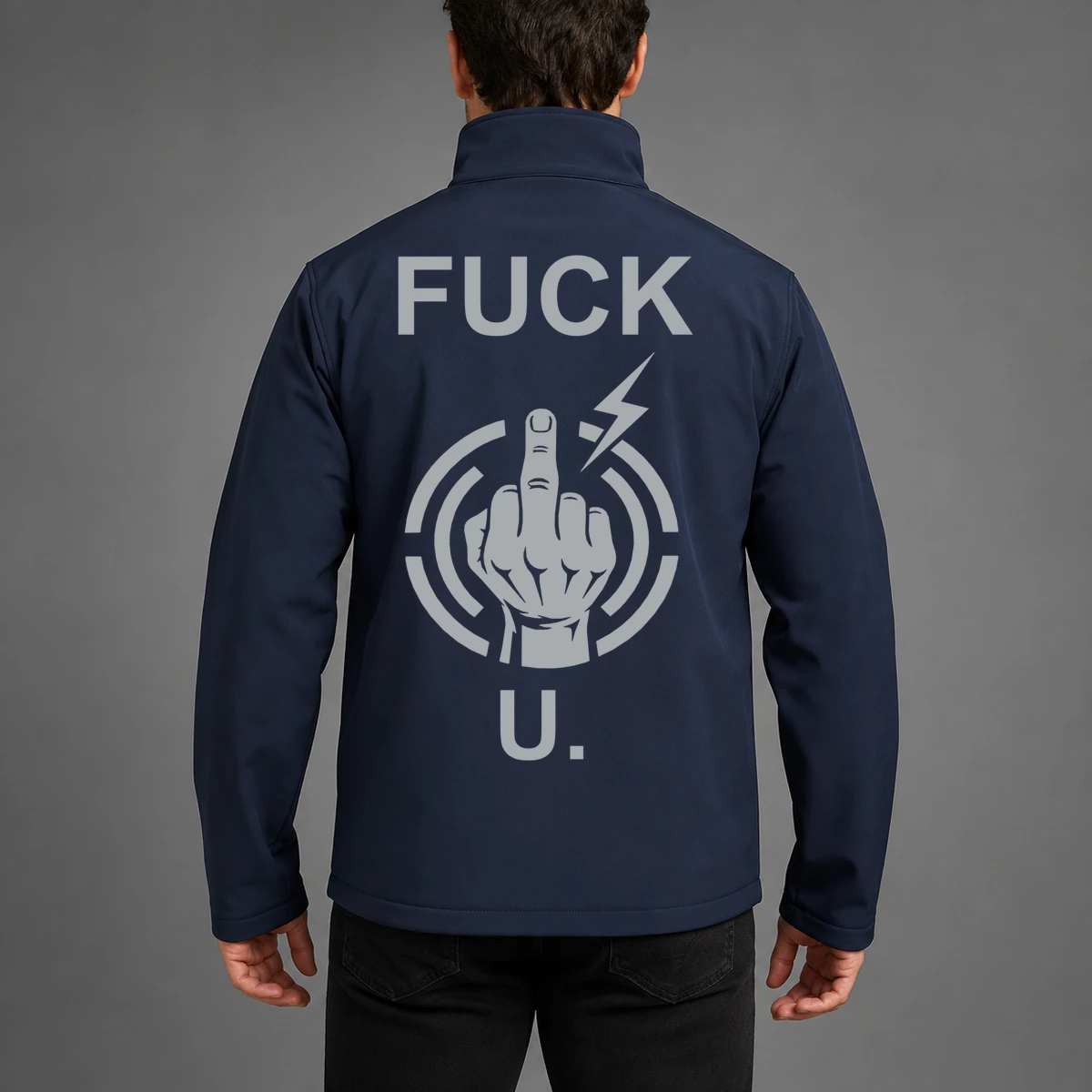 Fuck U Signal Softshelljacke | reflect+ by Marketing-MV