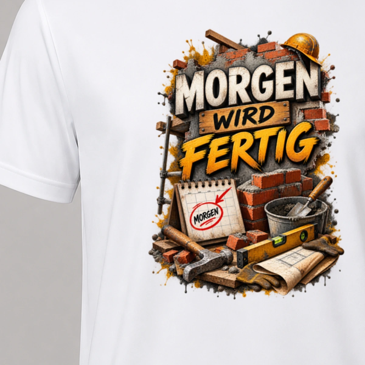 Morgen wird fertig T-Shirt Sublimation | Marketing-MV