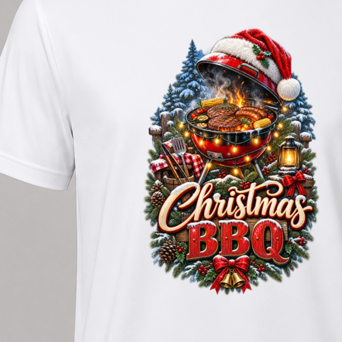 Christmas BBQ T-Shirt Sublimation | Marketing-MV