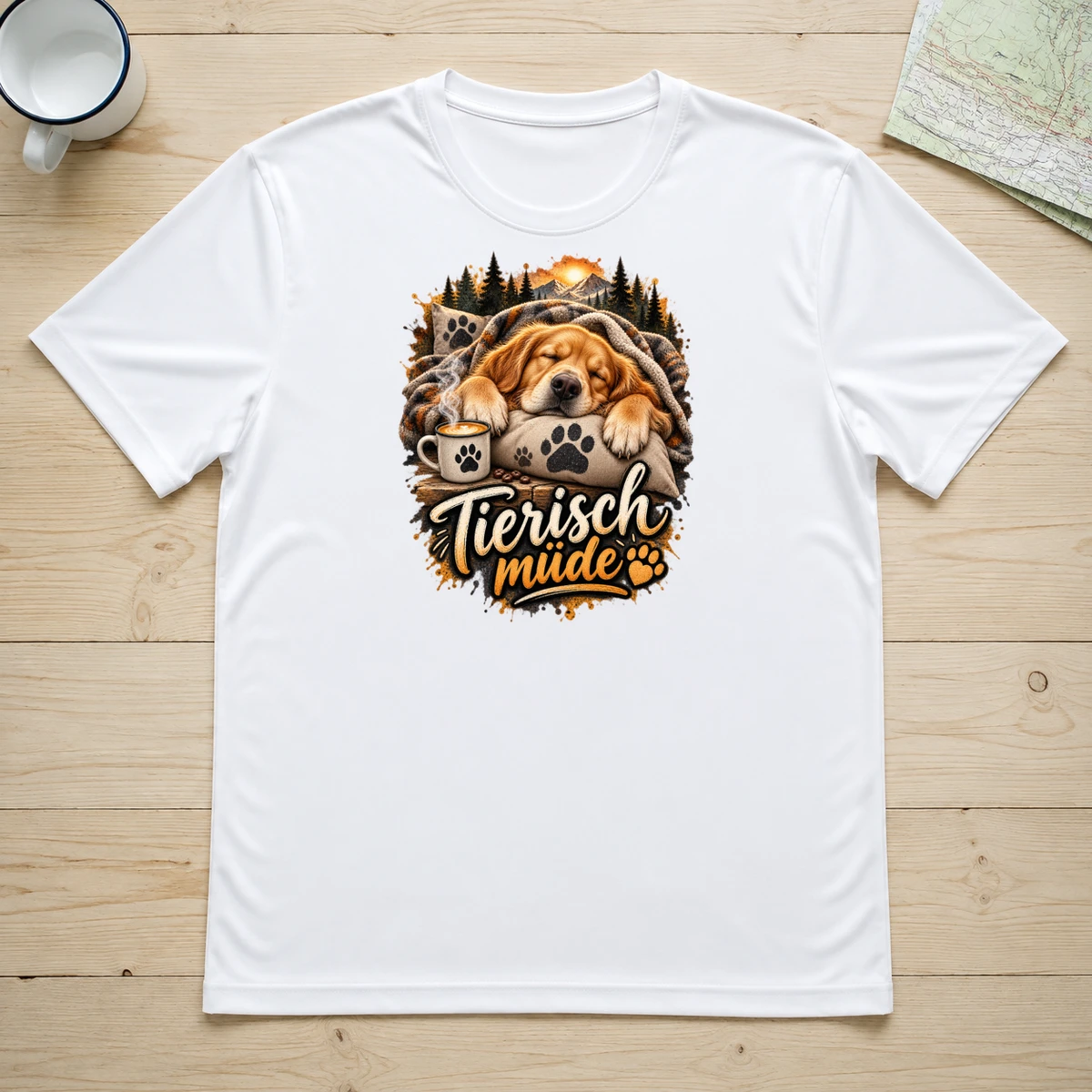Tierisch müde T-Shirt Sublimation | Marketing-MV