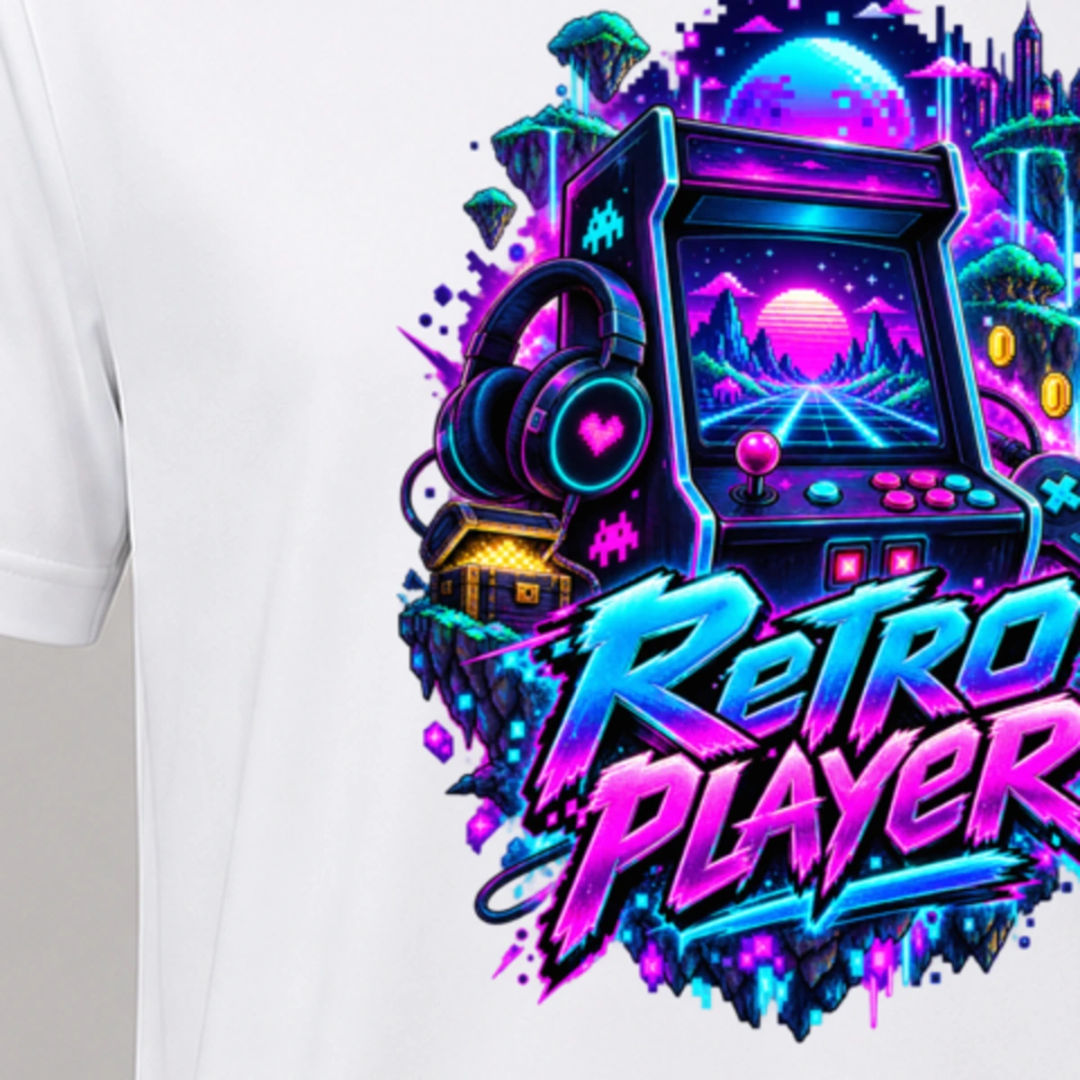 Retro Player T-Shirt Sublimation | Marketing-MV