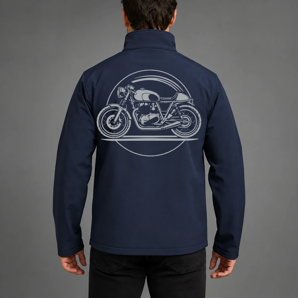 Café Racer Line Softshelljacke | reflect+ by Marketing-MV