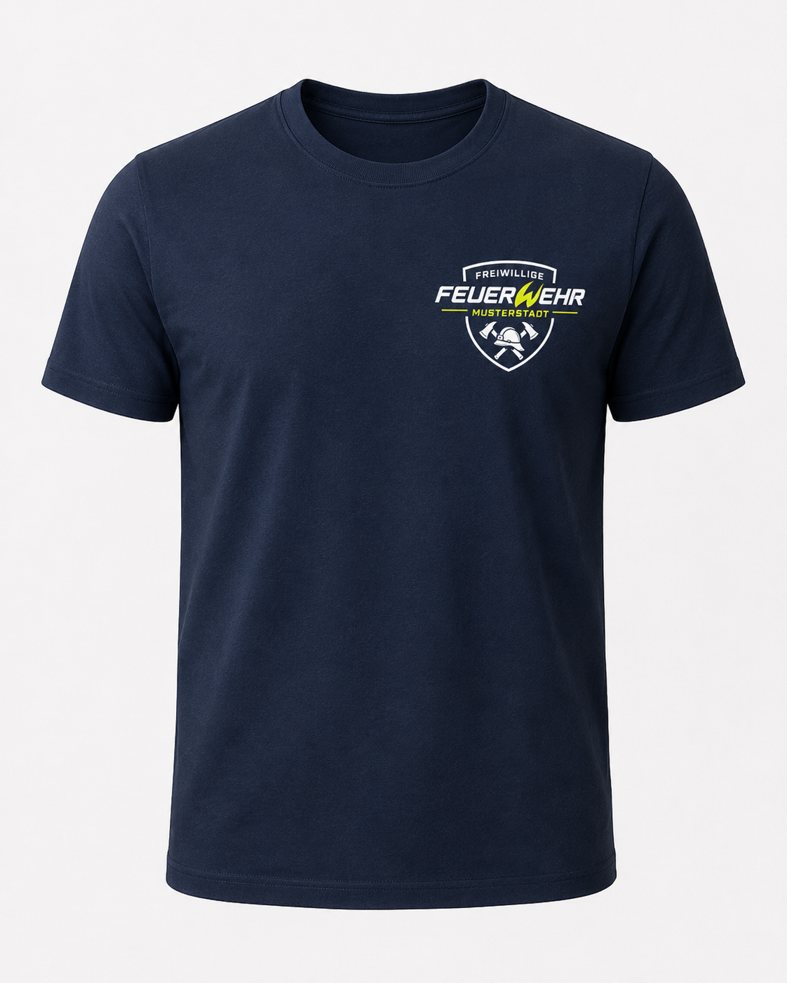 Feuerwehr T-Shirt »Freiwillige Feuerwehr – Wappen« – Navy