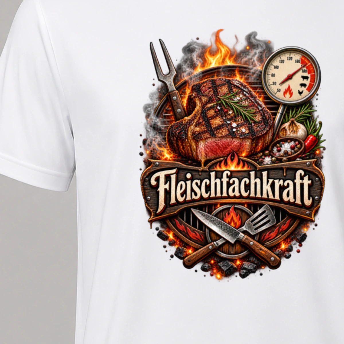 Fleischfachkraft T-Shirt Sublimation | Marketing-MV