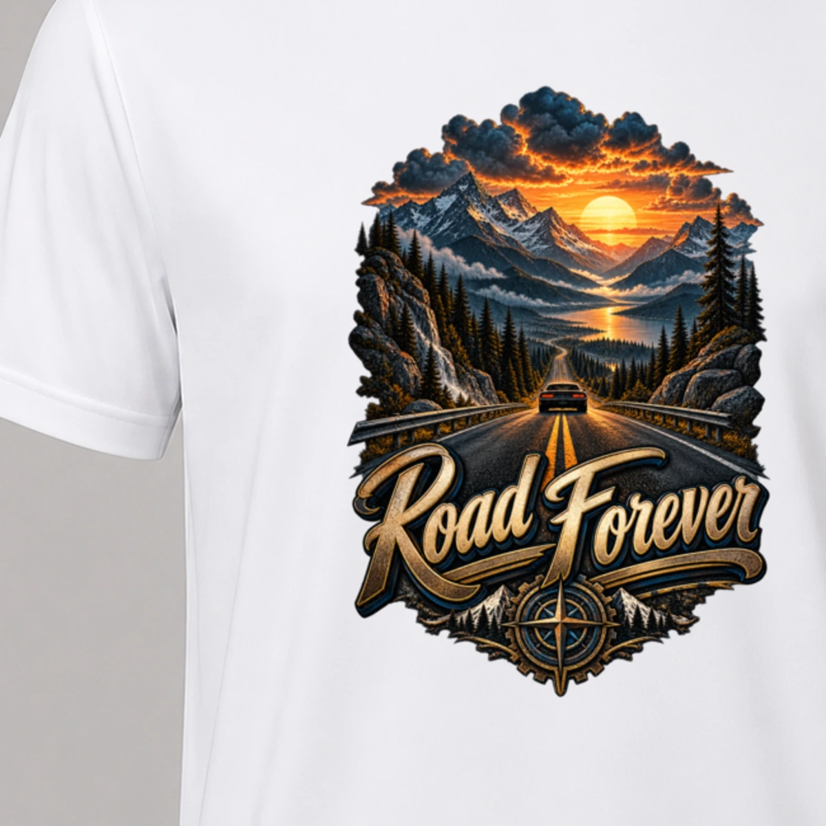 Road Forever T-Shirt Sublimation | Marketing-MV