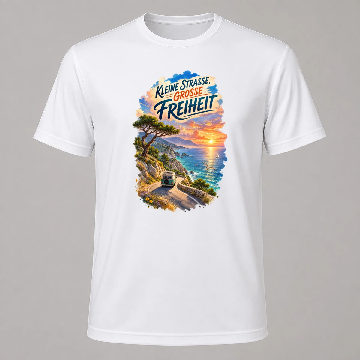 Kleine Strasse grosse Freiheit T-Shirt Sublimation | Marketing-MV