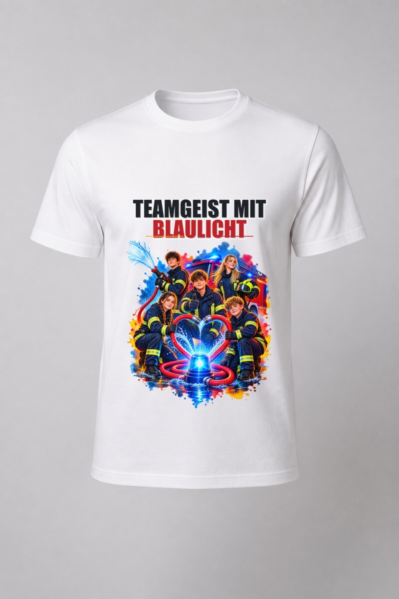 Teamgeist mit Blaulicht
