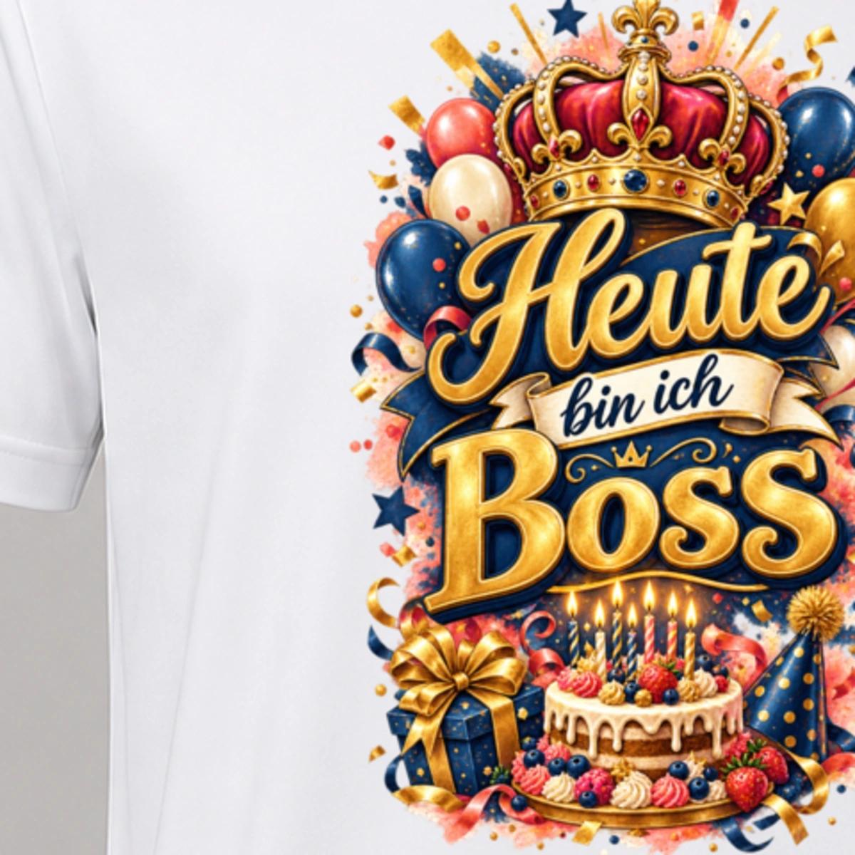 Heute bin ich Boss T-Shirt Sublimation | Marketing-MV