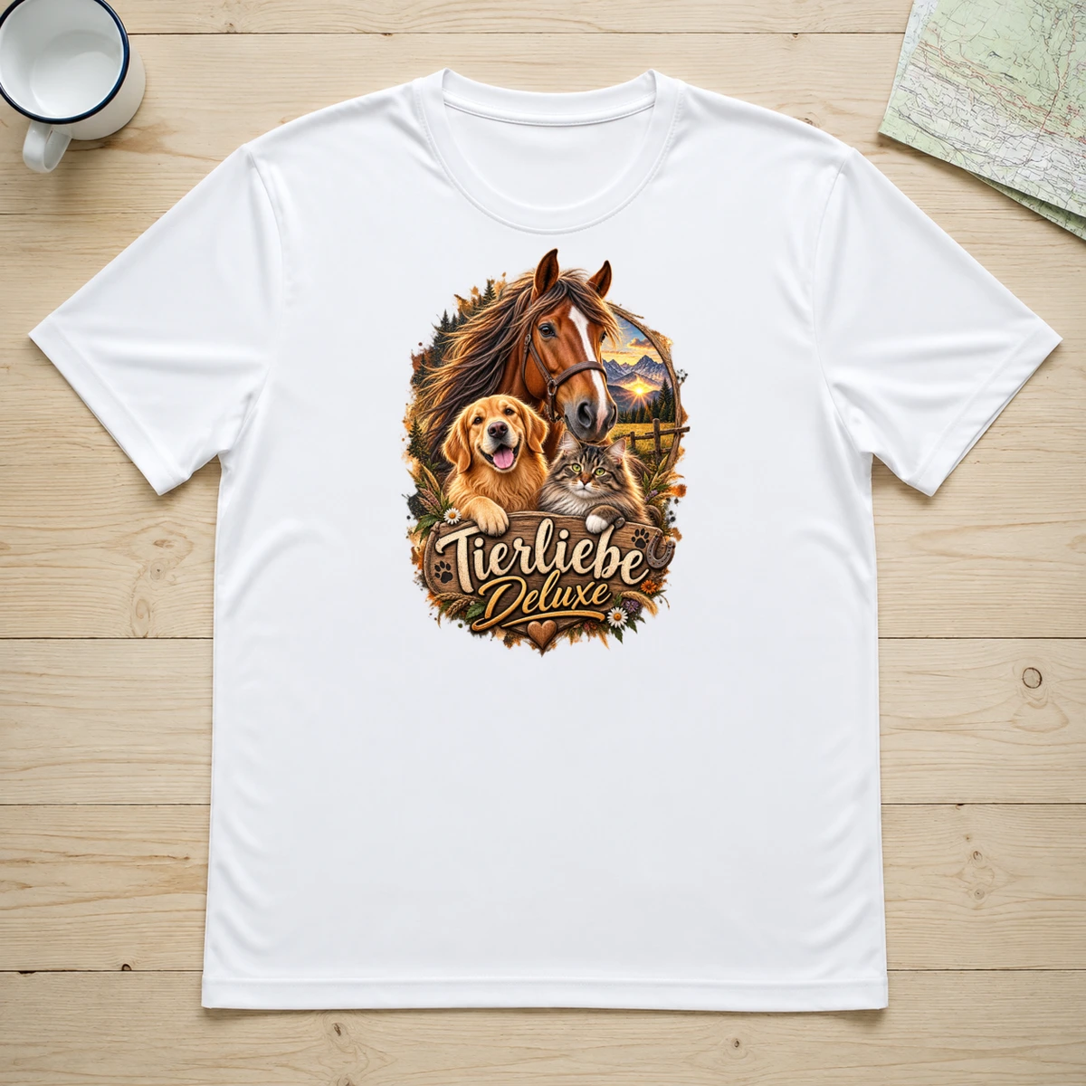 Tierliebe Deluxe T-Shirt Sublimation | Marketing-MV