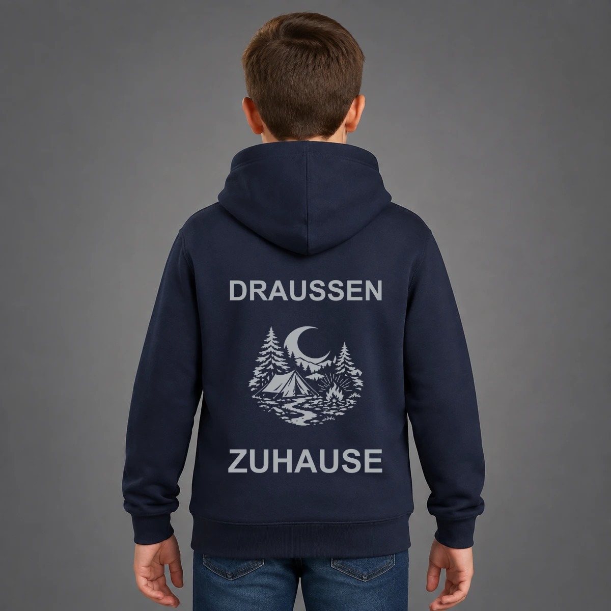 Draußen zuhause Kids Sweatshirt/Hoodie | reflect+ by Marketing-MV