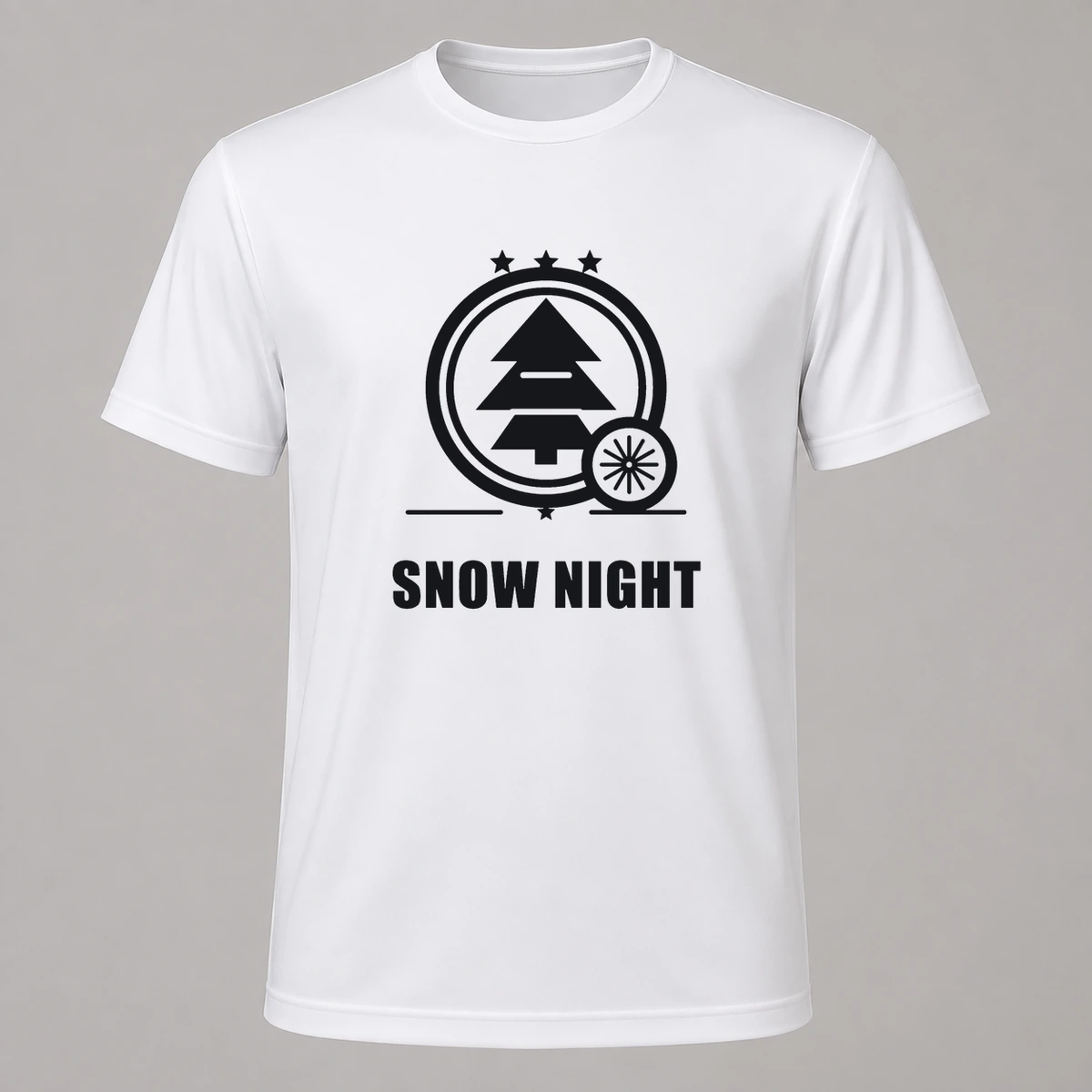 Snow Night T-Shirt Flexdruck | Marketing-MV