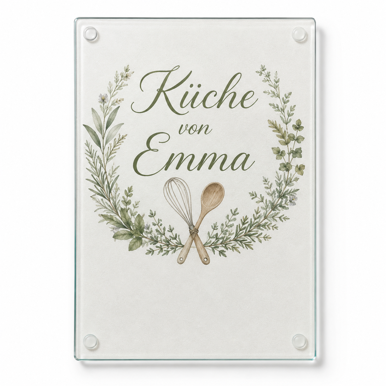 Personalisiertes Glas-Schneidebrett