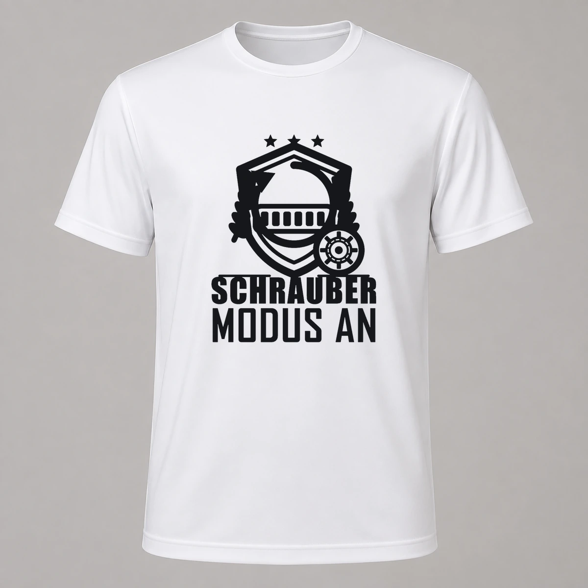 Schrauber Modus an T-Shirt Flexdruck | Marketing-MV