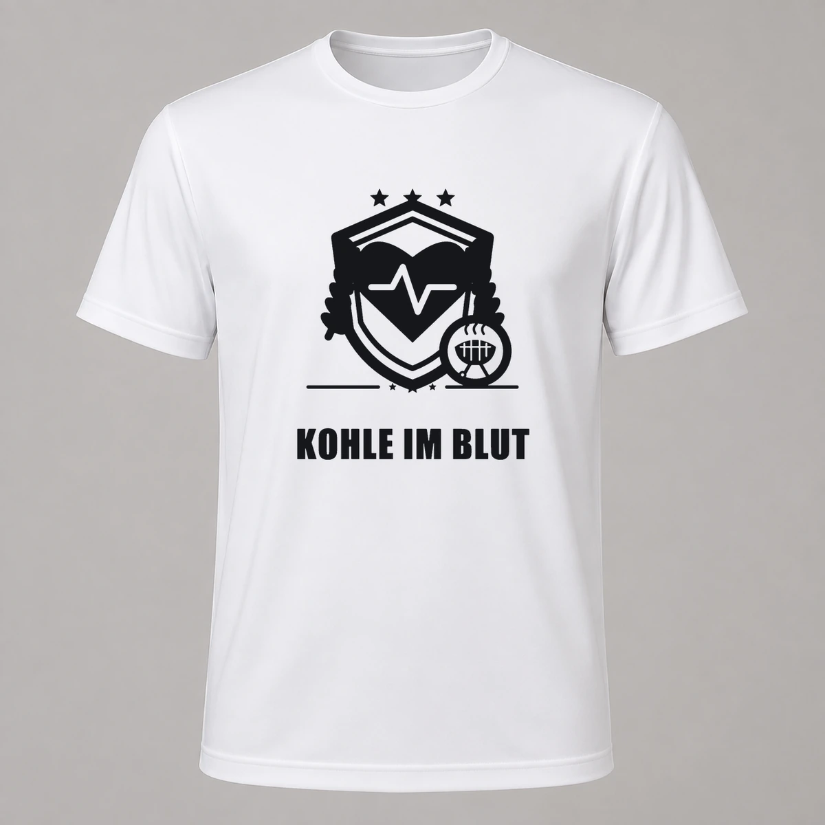 Kohle im Blut T-Shirt Flexdruck | Marketing-MV