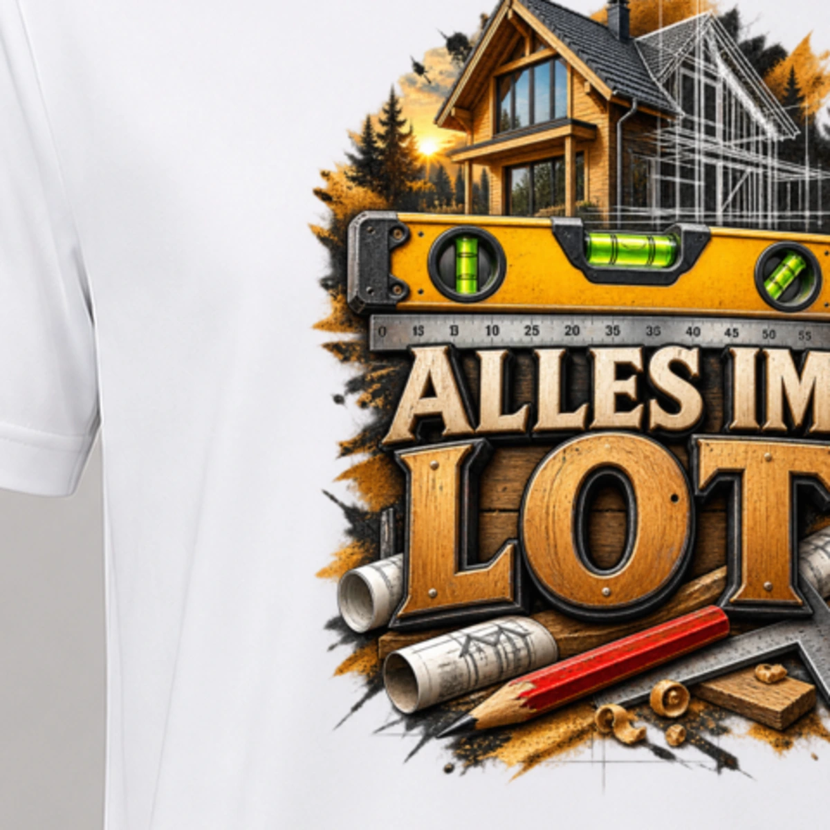 Alles im Lot T-Shirt Sublimation | Marketing-MV