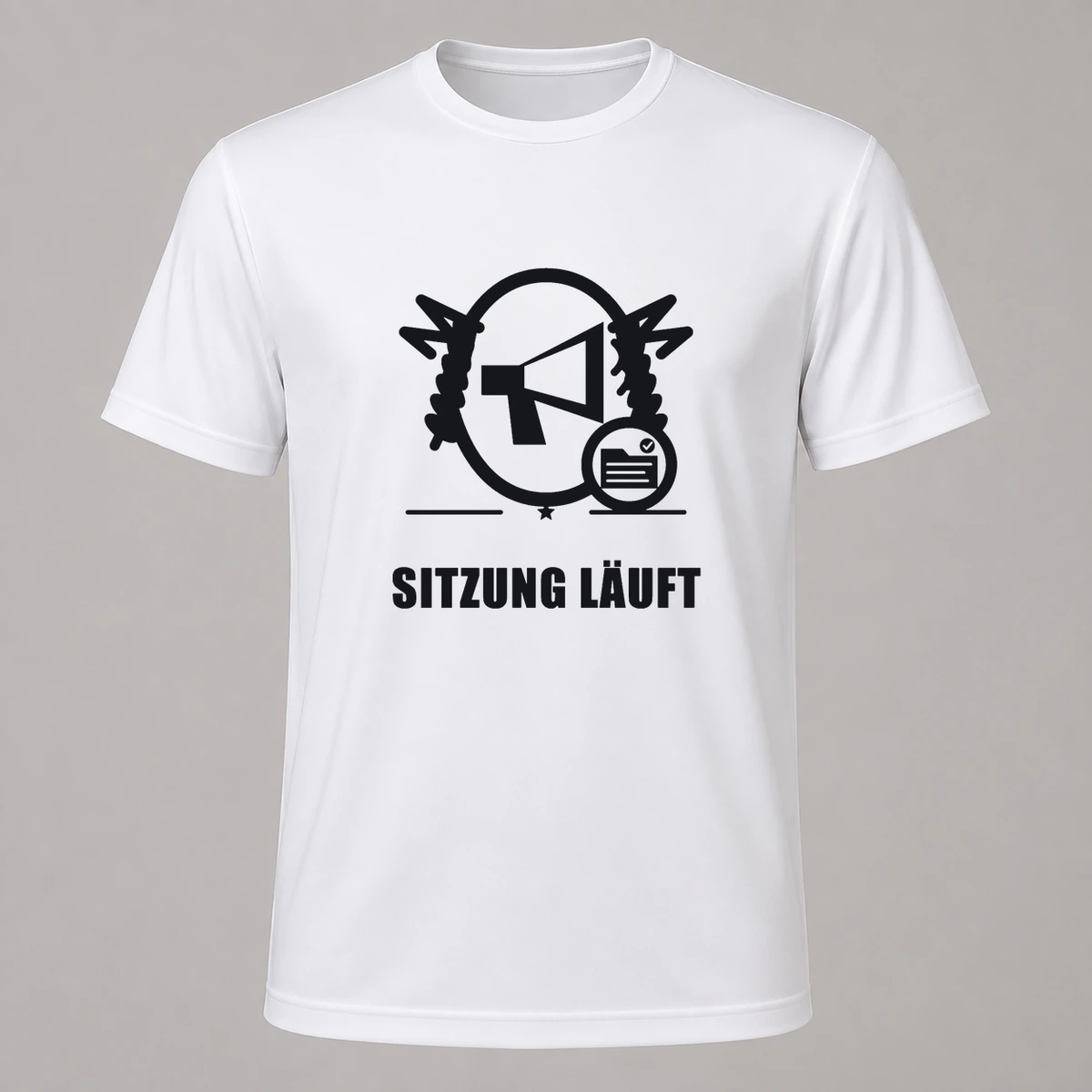Sitzung laeuft T-Shirt Flexdruck | Marketing-MV