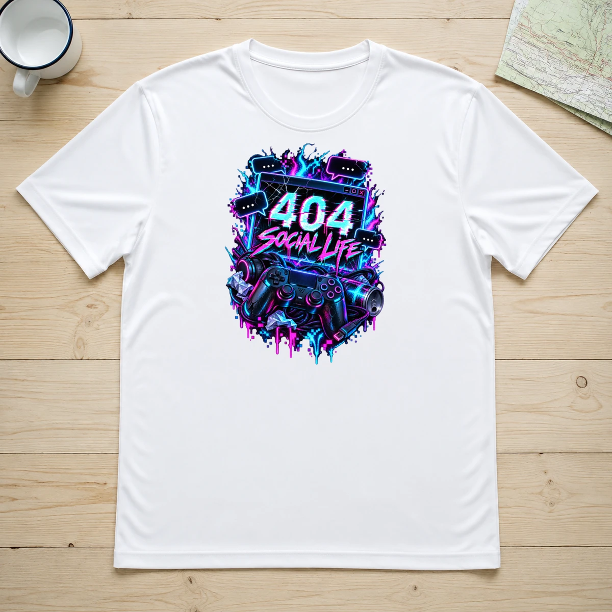 404 Social Life T-Shirt Sublimation | Marketing-MV