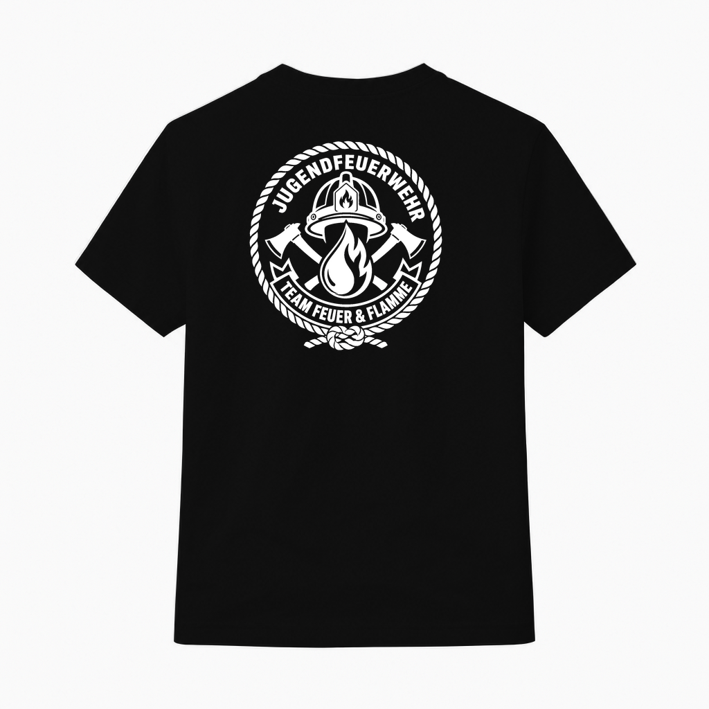 T-Shirt "Team Feuer und Flamme"| Jugendfeuerwehr Shirt by Marketing-MV.com
