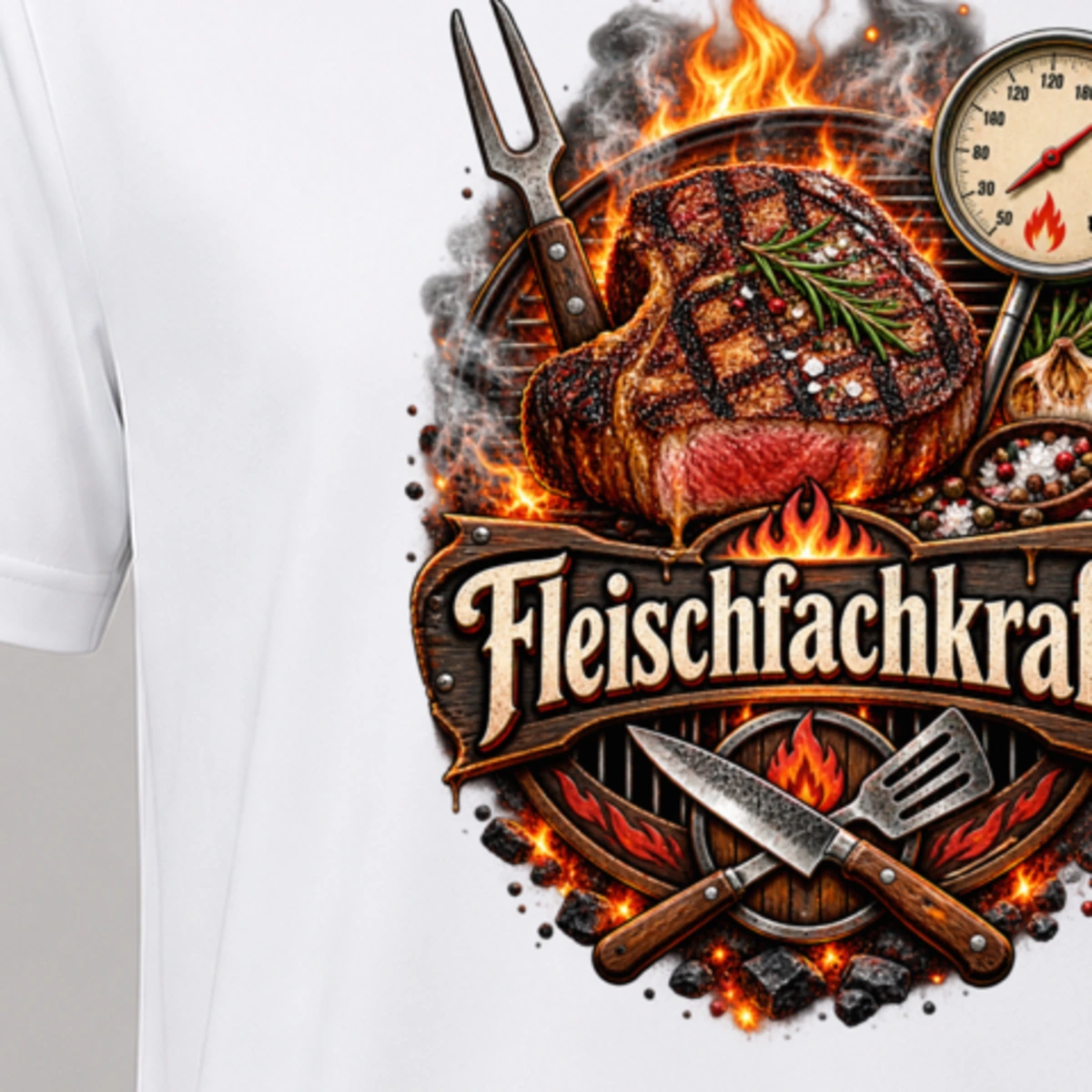 Fleischfachkraft T-Shirt Sublimation | Marketing-MV