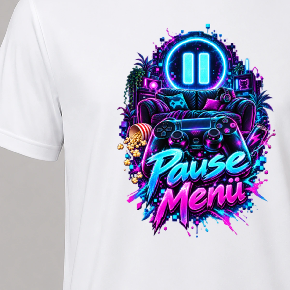 Pause Menue T-Shirt Sublimation | Marketing-MV