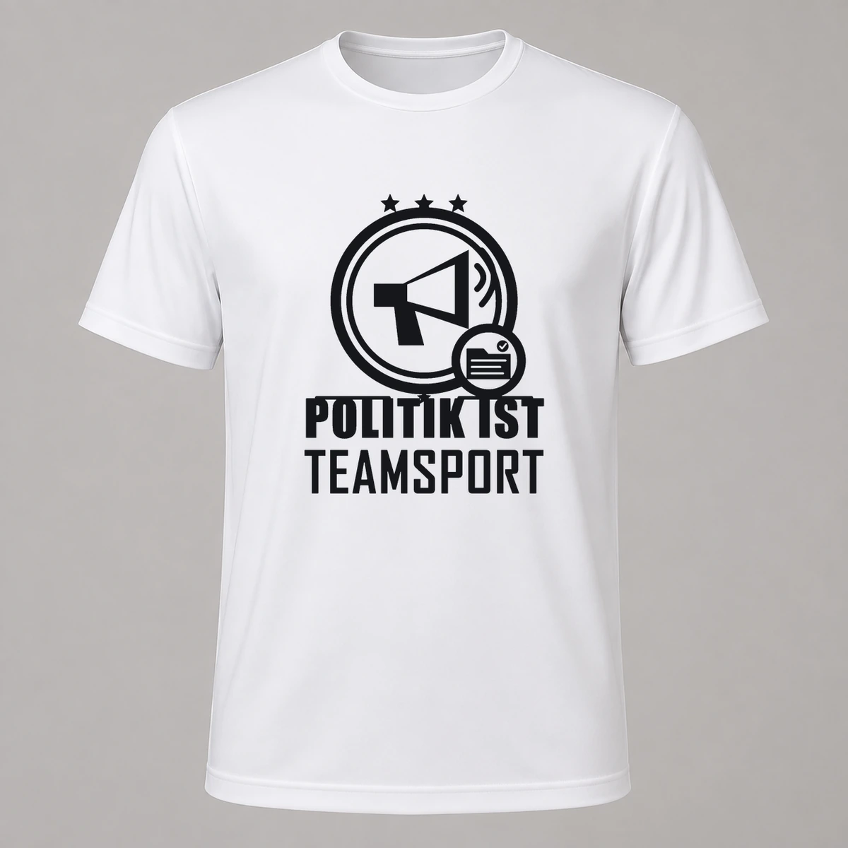 Politik ist Teamsport T-Shirt Flexdruck | Marketing-MV