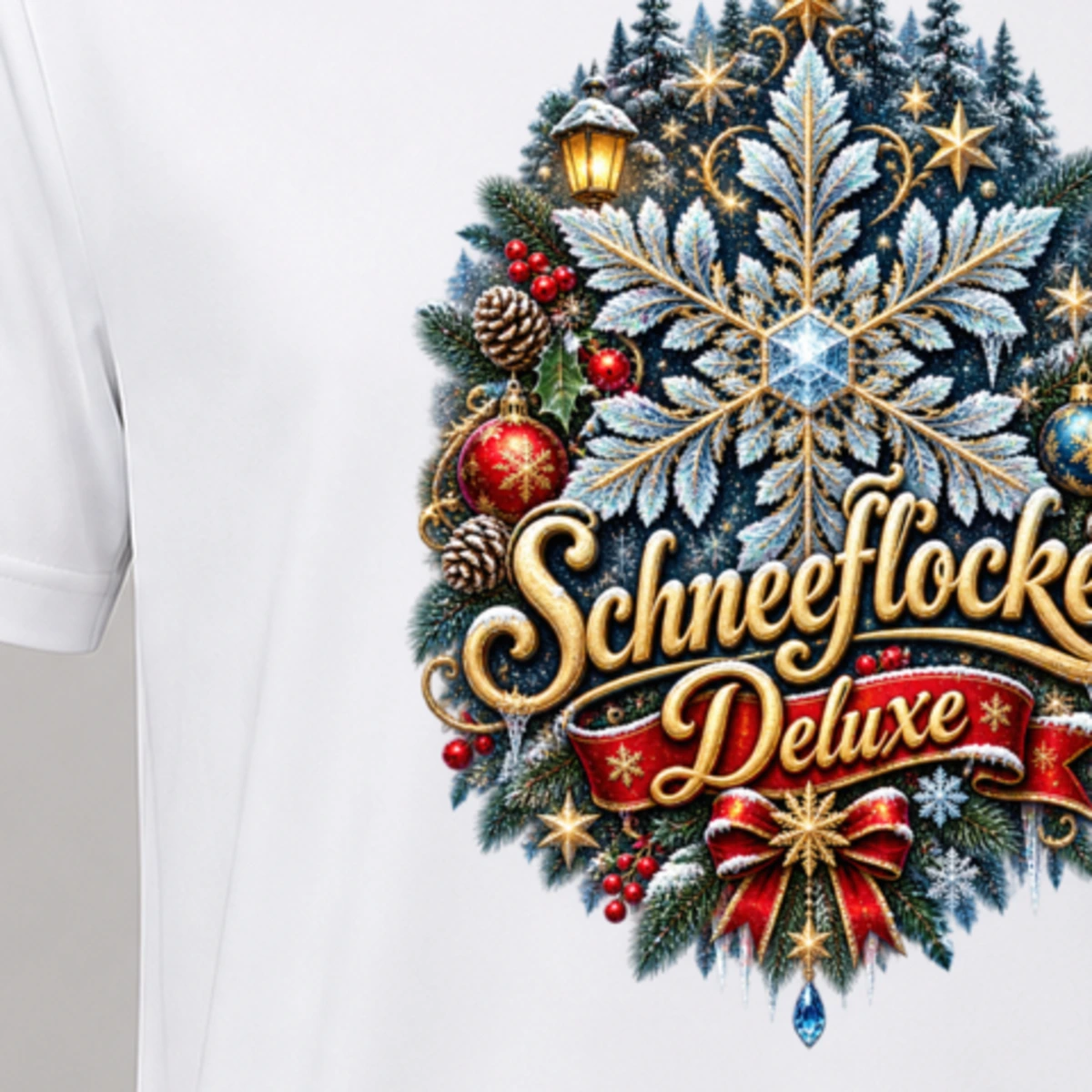 Schneeflocke Deluxe T-Shirt Sublimation | Marketing-MV