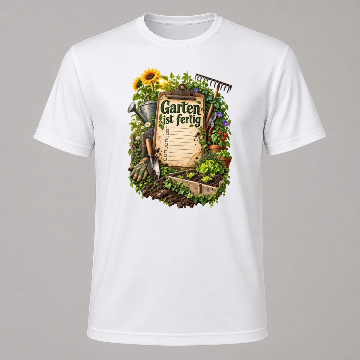 Garten ist fertig T-Shirt Sublimation | Marketing-MV