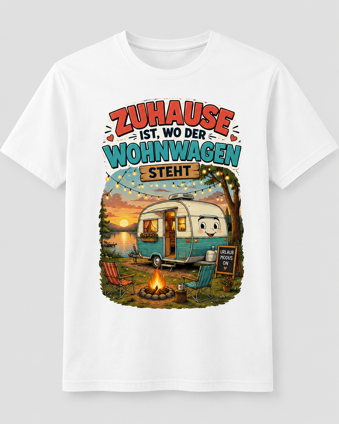 Zuhause ist wo der Wohnwagen steht – Camper T-Shirt