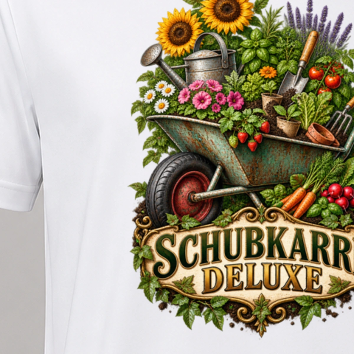 Schubkarre Deluxe T-Shirt Sublimation | Marketing-MV