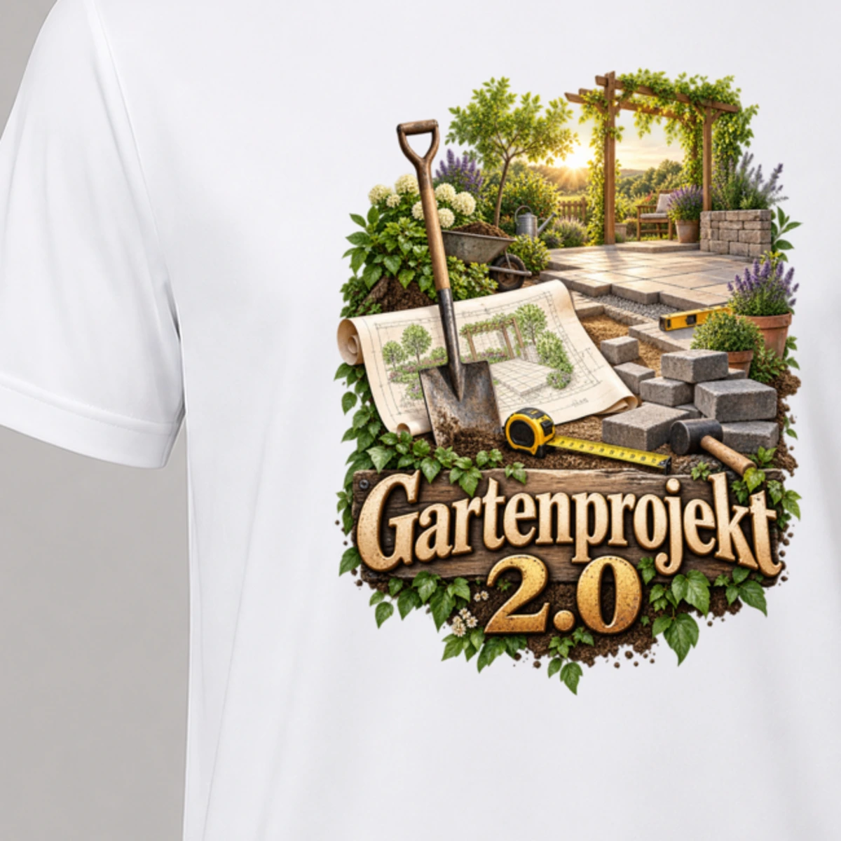 Gartenprojekt 2 0 T-Shirt Sublimation | Marketing-MV