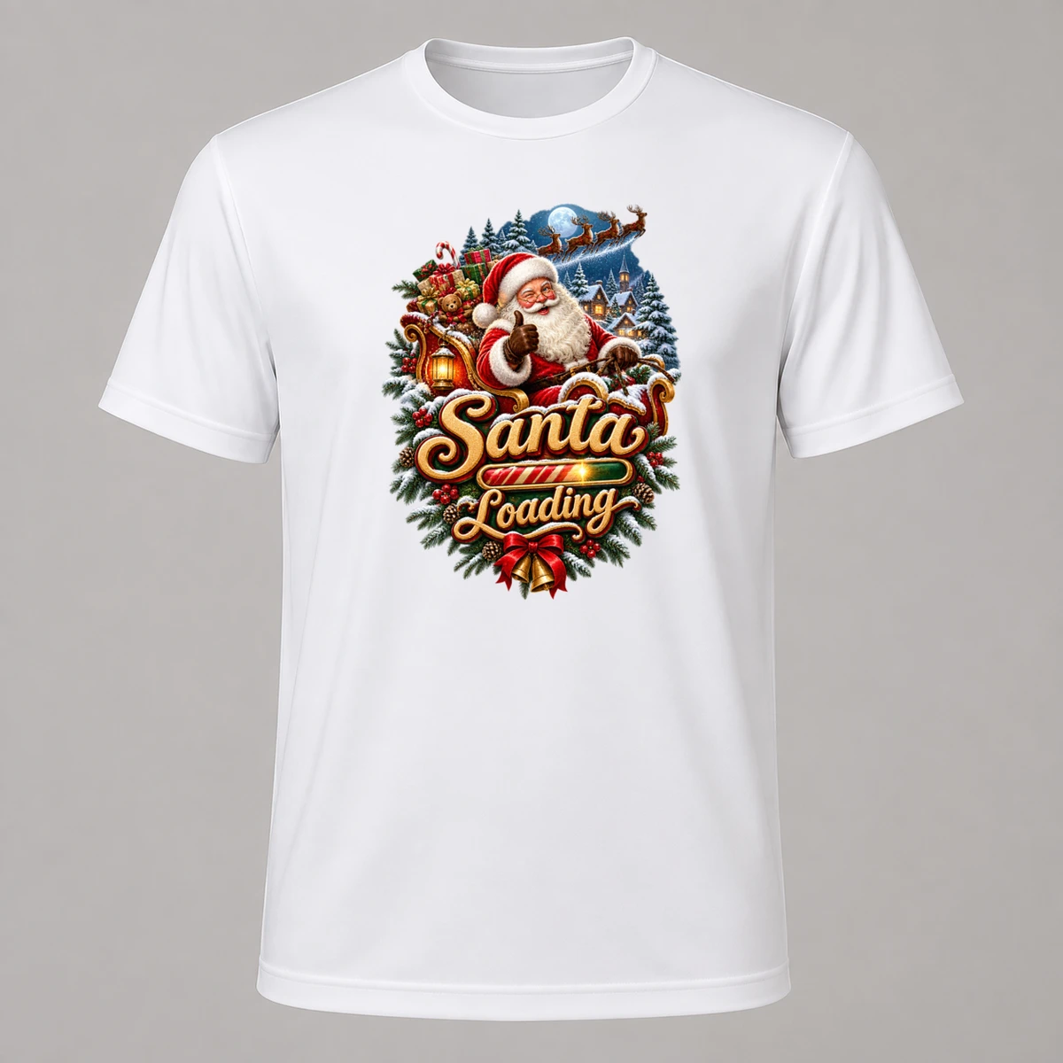 Santa Loading T-Shirt Sublimation | Marketing-MV