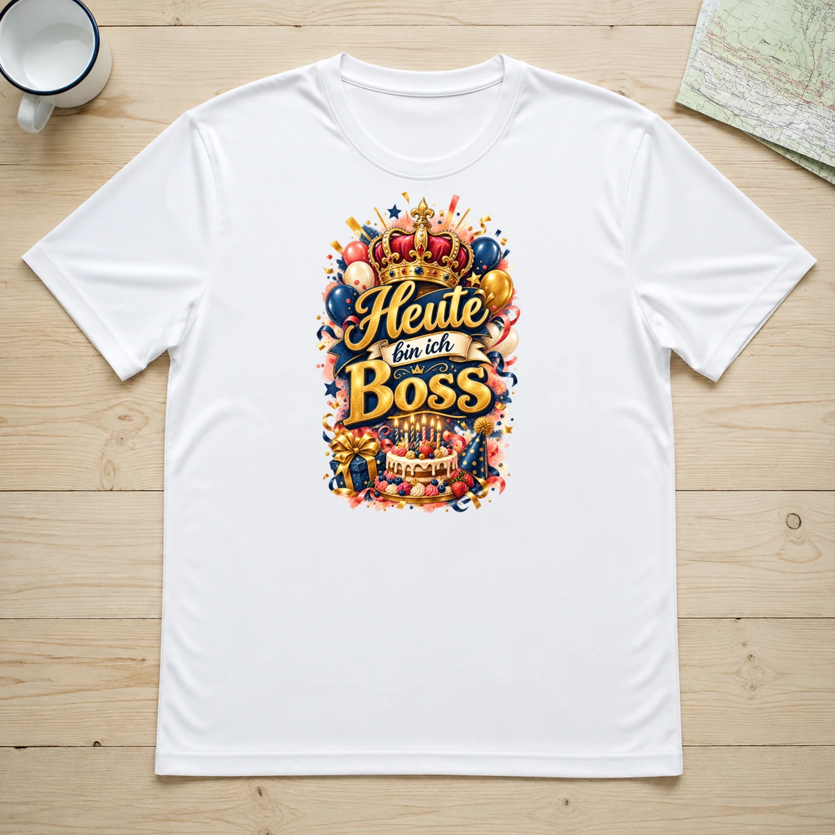 Heute bin ich Boss T-Shirt Sublimation | Marketing-MV