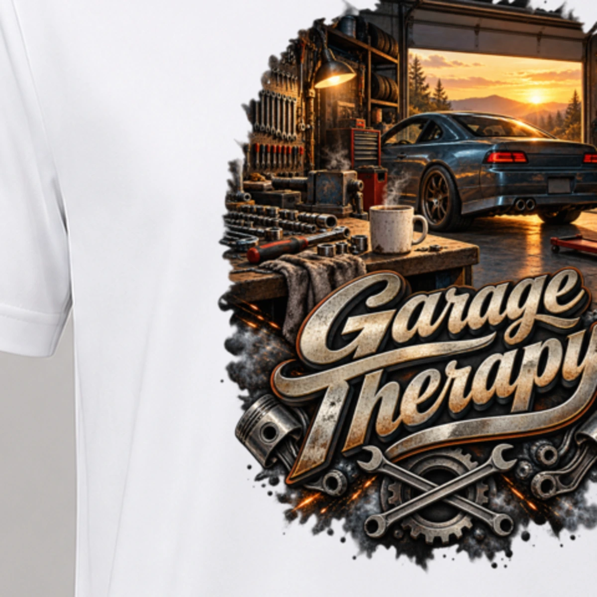 Garage Therapy T-Shirt Sublimation | Marketing-MV