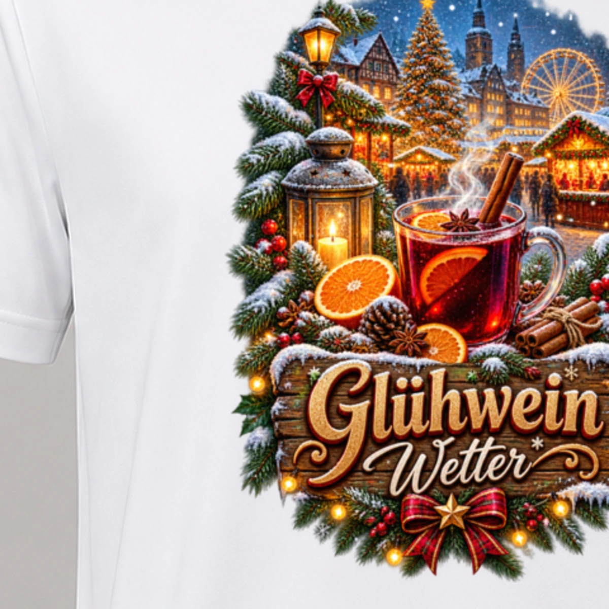 Glühwein Wetter T-Shirt Sublimation | Marketing-MV