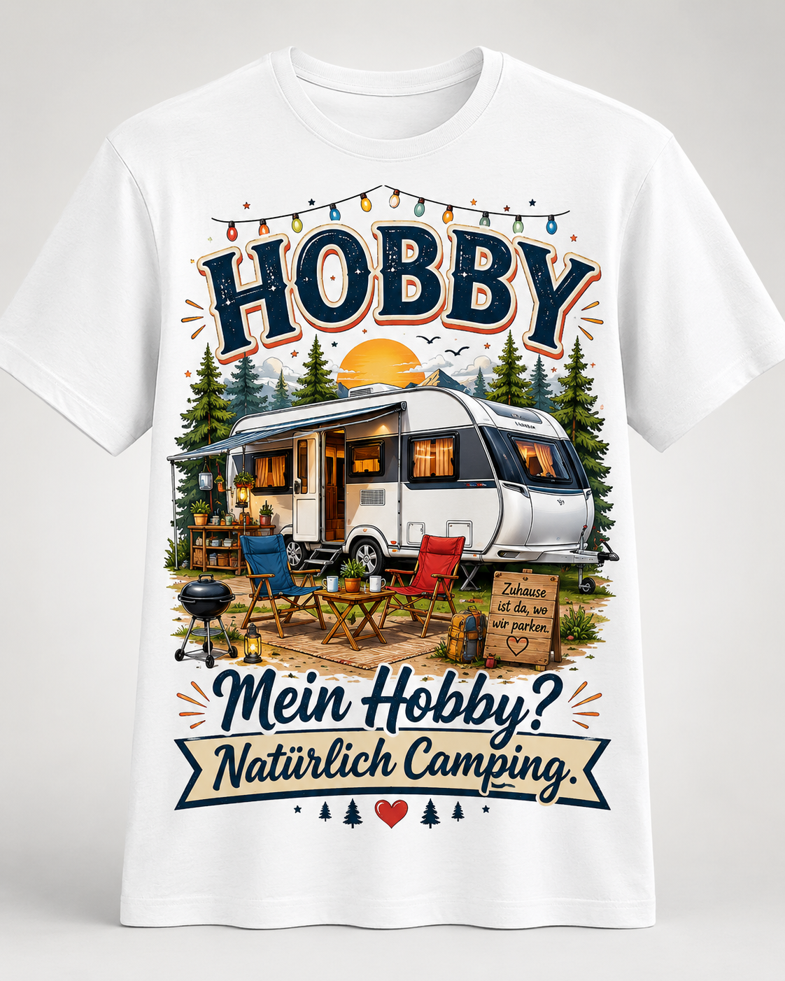 Hobby Natürlich Camping – Camper T-Shirt