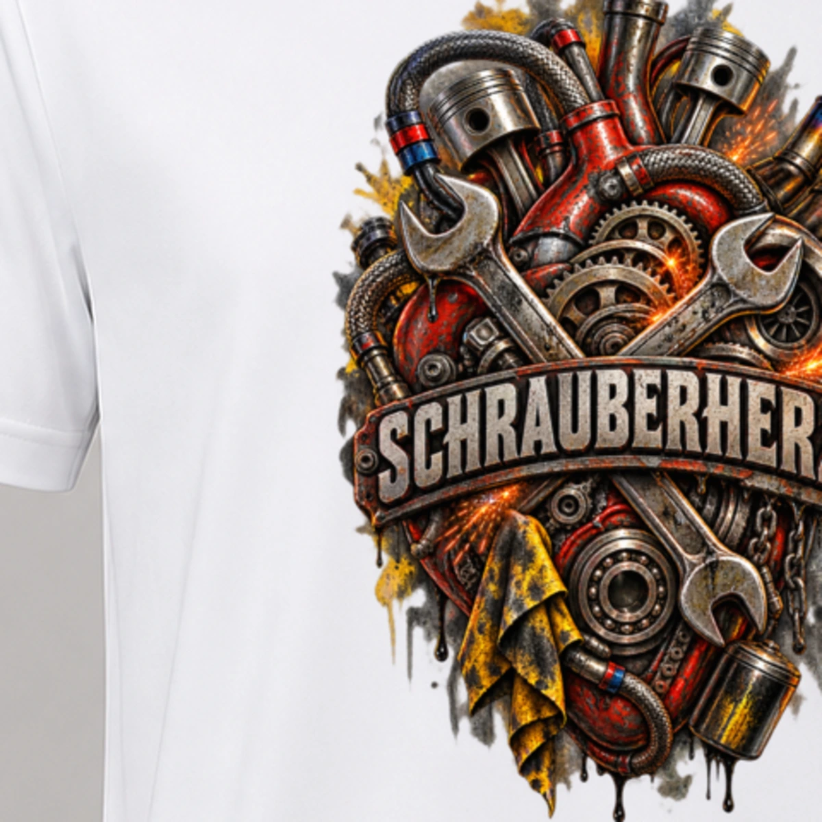 Schrauberherz T-Shirt Sublimation | Marketing-MV