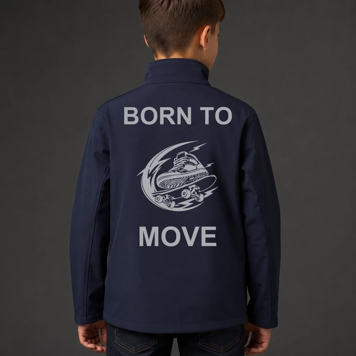 Born to Move Kids Softshelljacke | reflect+ by Marketing-MV