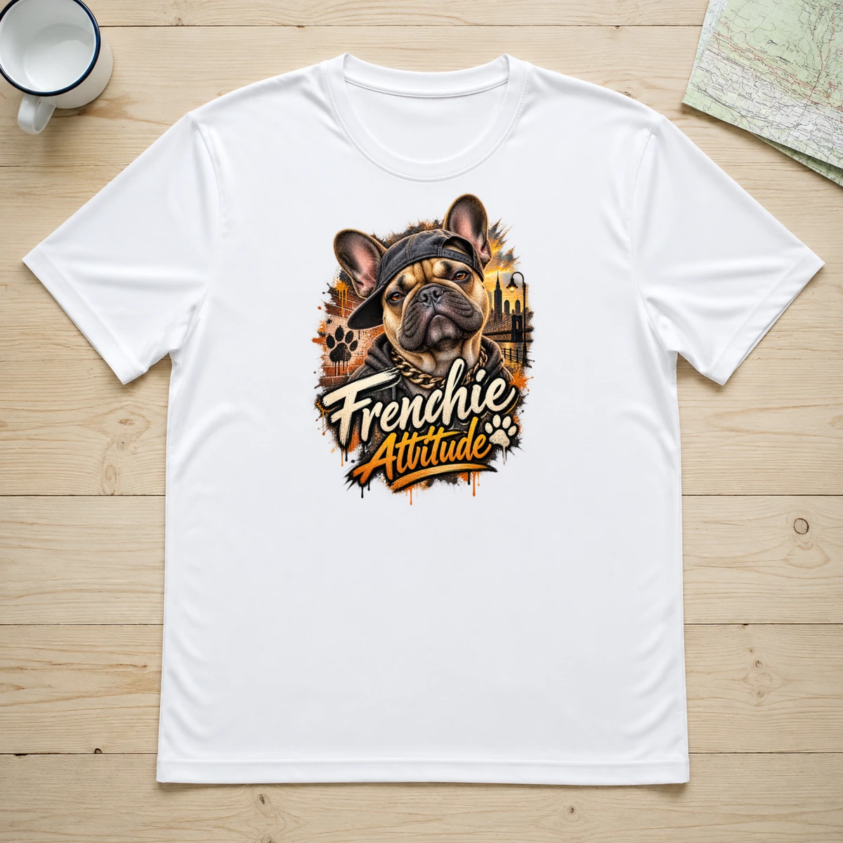 Frenchie Attitude T-Shirt Sublimation | Marketing-MV