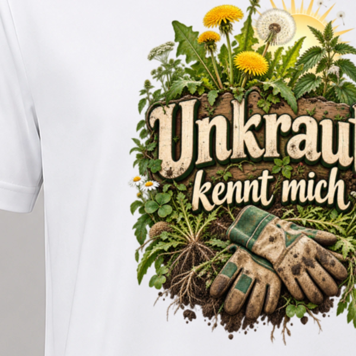 Unkraut kennt mich T-Shirt Sublimation | Marketing-MV