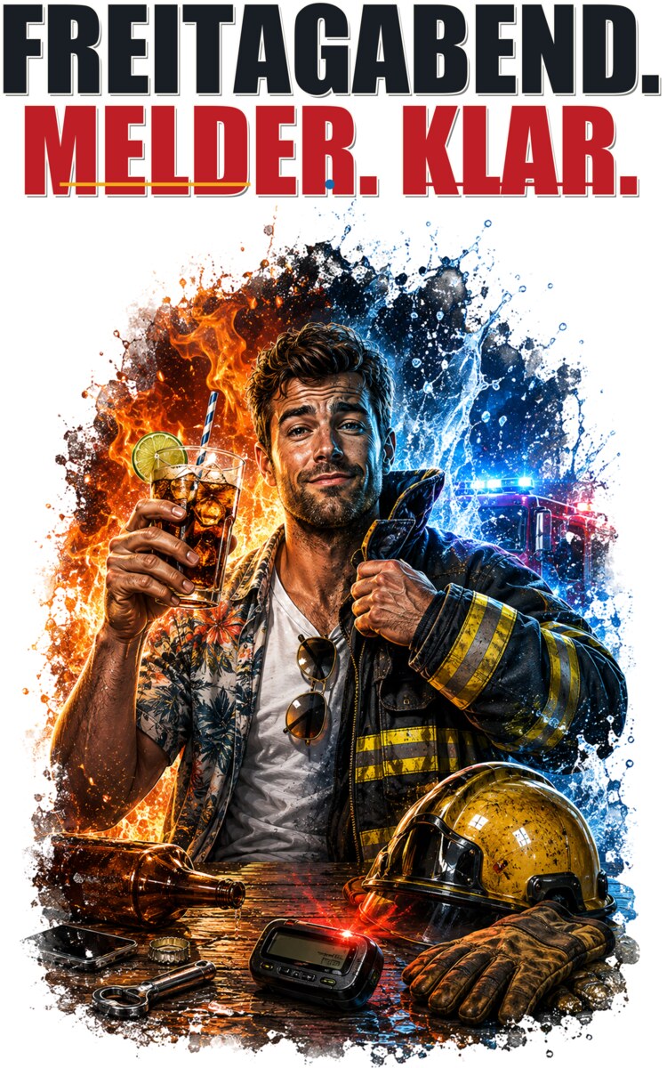 Freitagabend. Melder. Klar.