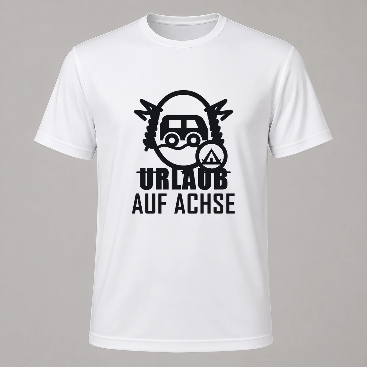 Urlaub auf Achse T-Shirt Flexdruck | Marketing-MV