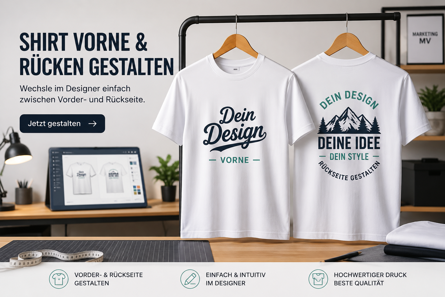 Shirt Vorne & Rücken gestalten