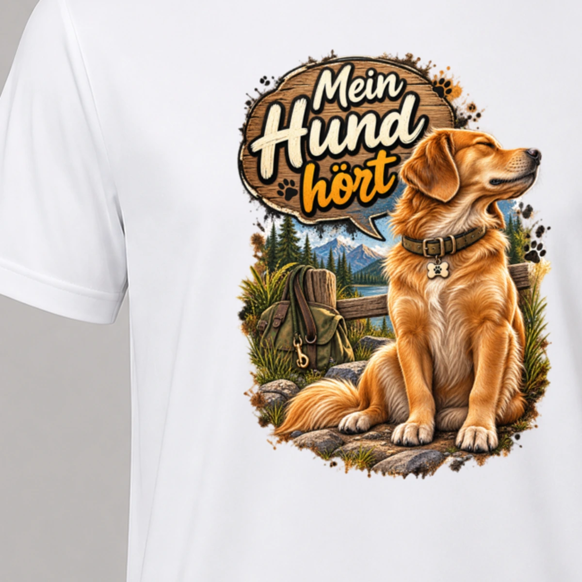 Mein Hund hört T-Shirt Sublimation | Marketing-MV