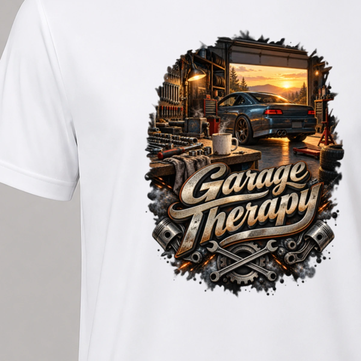 Garage Therapy T-Shirt Sublimation | Marketing-MV