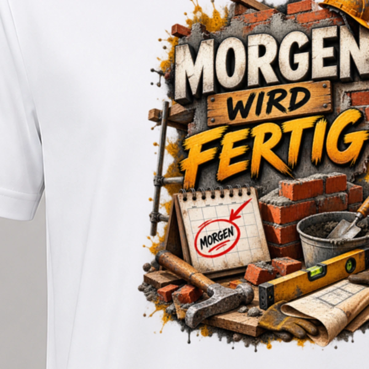 Morgen wird fertig T-Shirt Sublimation | Marketing-MV
