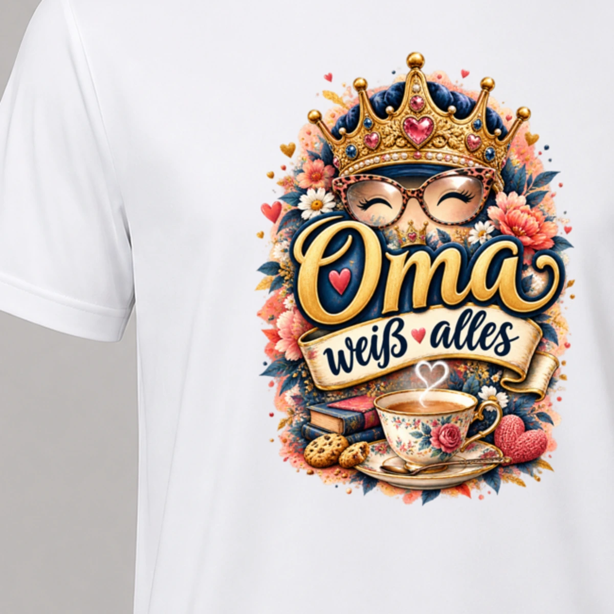 Oma weiss alles T-Shirt Sublimation | Marketing-MV